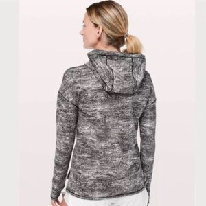 lululemon athletica Gray Marled Hooded Pullover